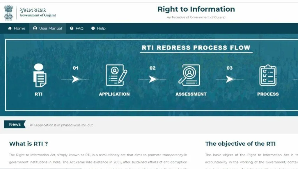 Online RTI Gujarat Government