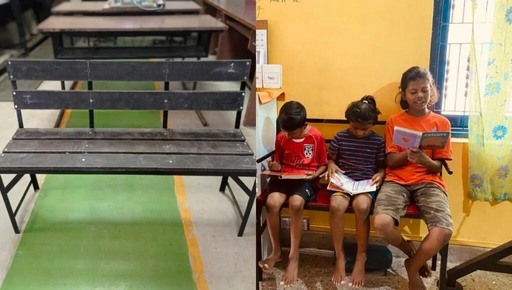 Bench From Recycled Plastic