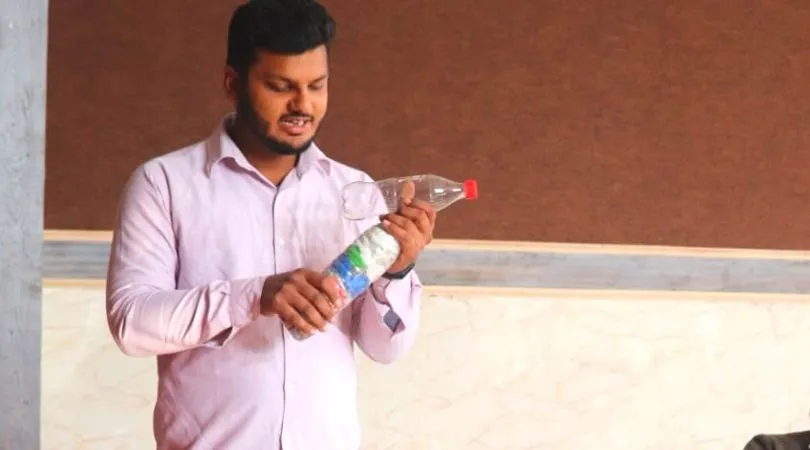 Haryana Engineer Making Eco-bricks