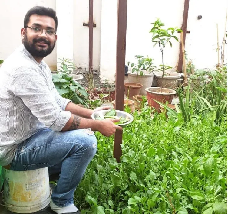 Civil Engineer doing Gardening