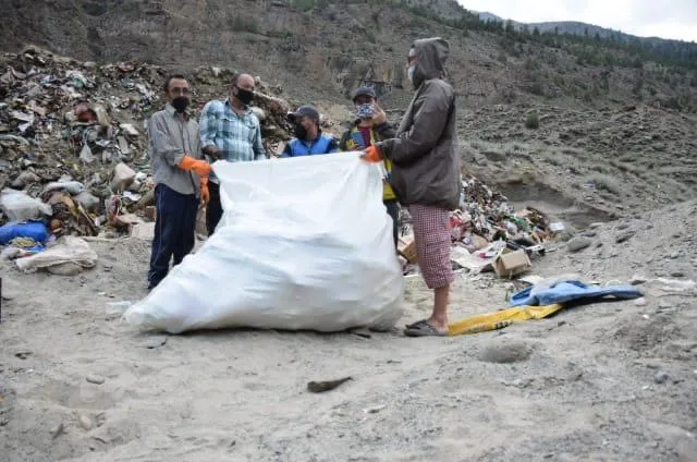 Himachal Man Collecting Waste