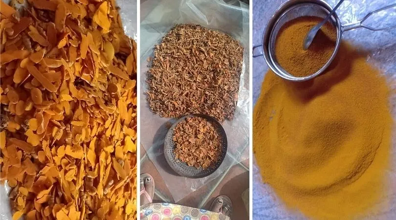 Make Turmeric Powder