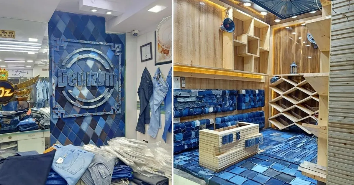 Eco friendly business ideas - Reusing Jeans for home decor