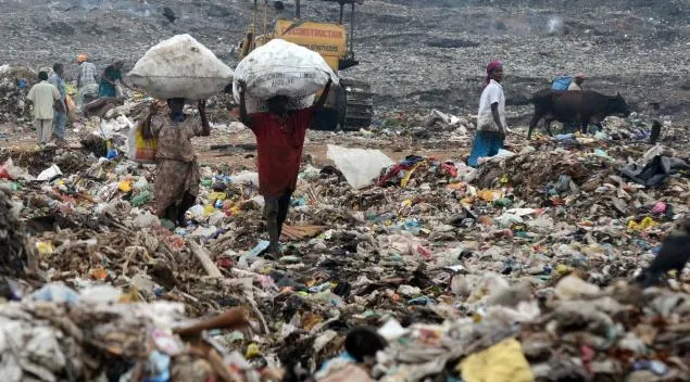 Rag Pickers collecting plastics