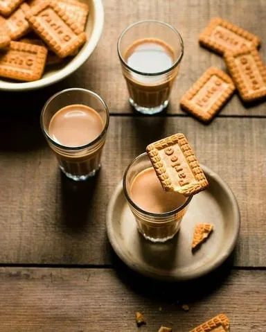 Masala Chai and parle g