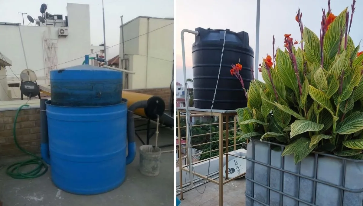Biogas unit in home
