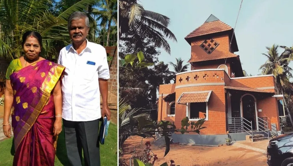 Eco friendly farm house of tamilnadu couple