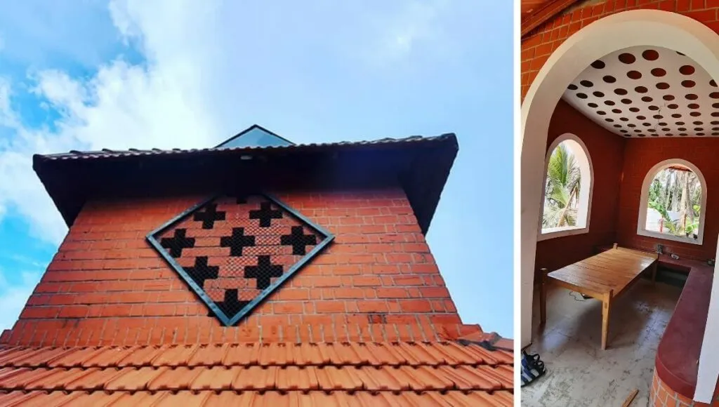 Clay pot roofing and ventilation