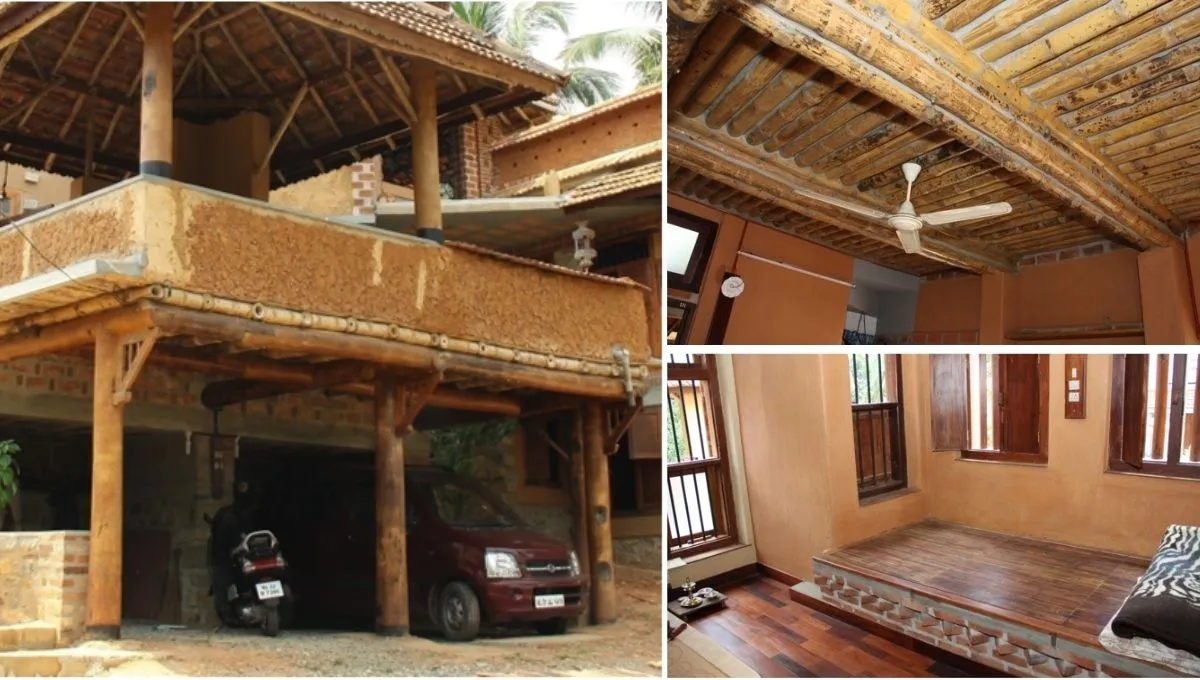 Used Mud and Bamboo to Built Green Home 