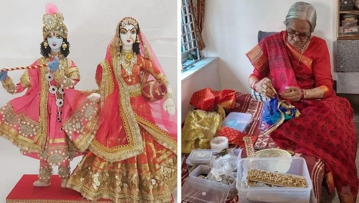 Ranjan Bhatt guajrat artist making indian dolls
