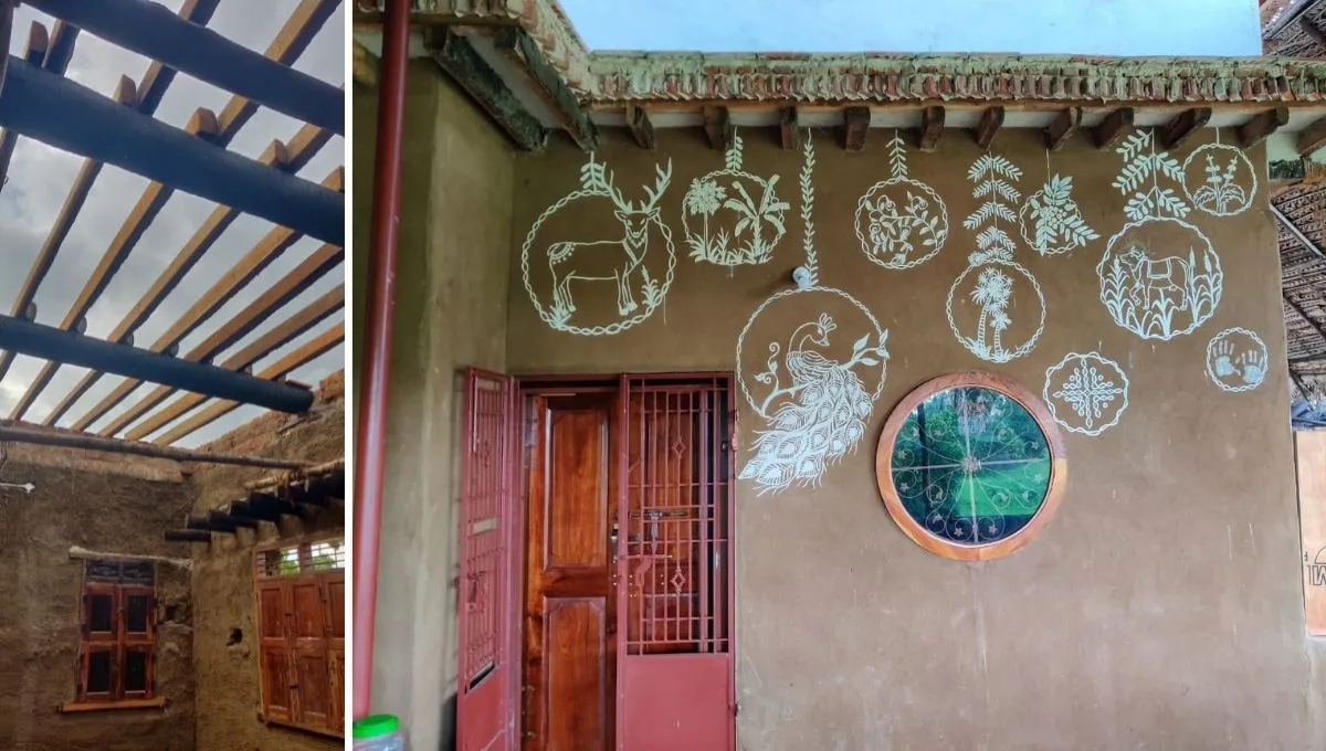 Mud Plaster on home 