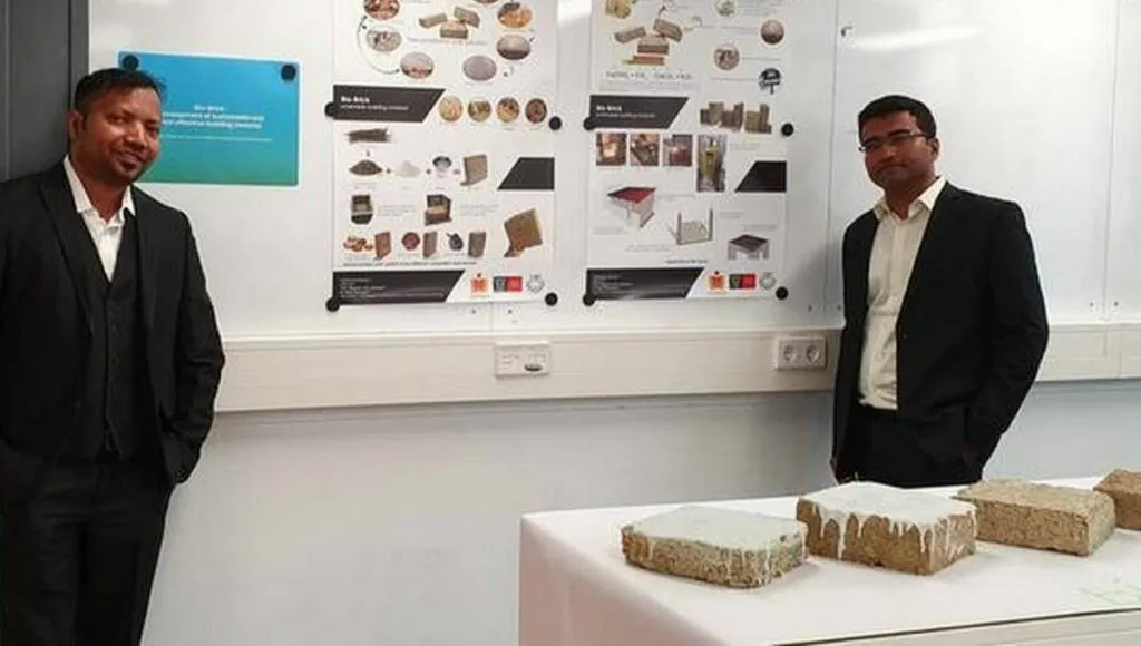 Priyabrat Routray and Avik Roy Of IIT Hyderabad Made bio Brick