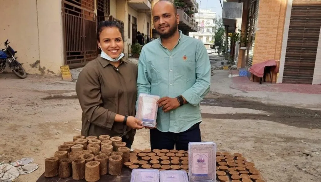 Alka And Anish Sharma, founders of prem krishi udhyog  