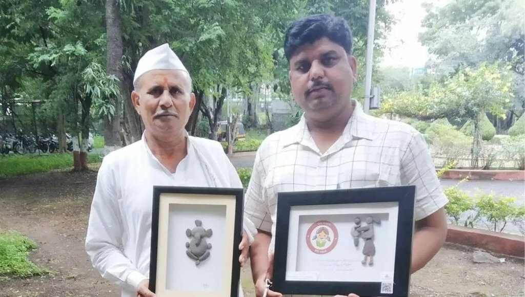 Pralhad pawar with his father Bhagwan pawar 