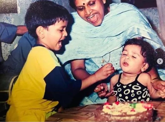Childhood Photo Of Shreyas Iyer From Instagram