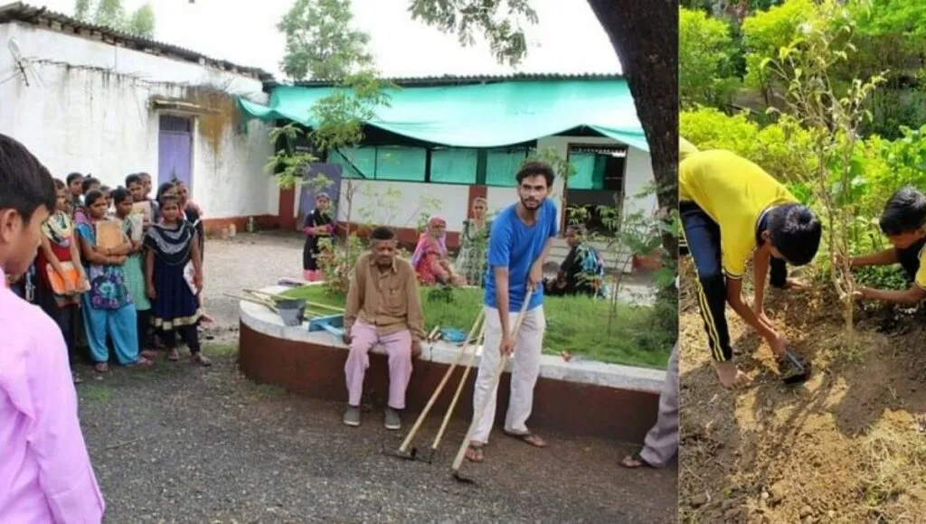 hiren showing small hand tools for farming 