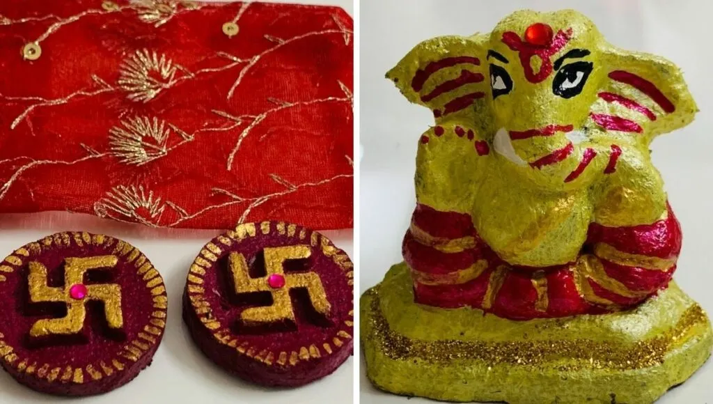 Eco friendly items made from waste flowers