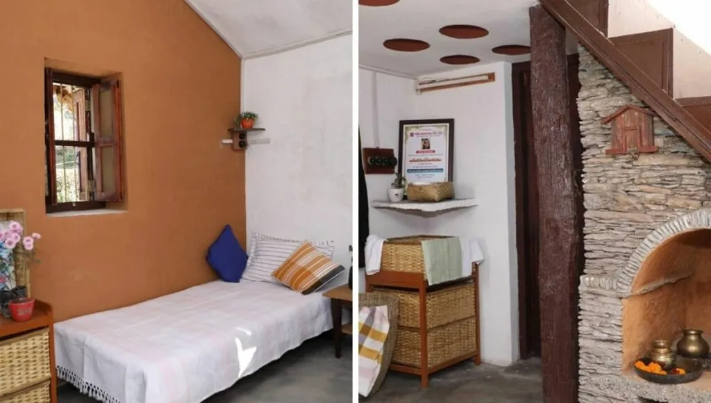 Interior of hemp home is also made of hemp 