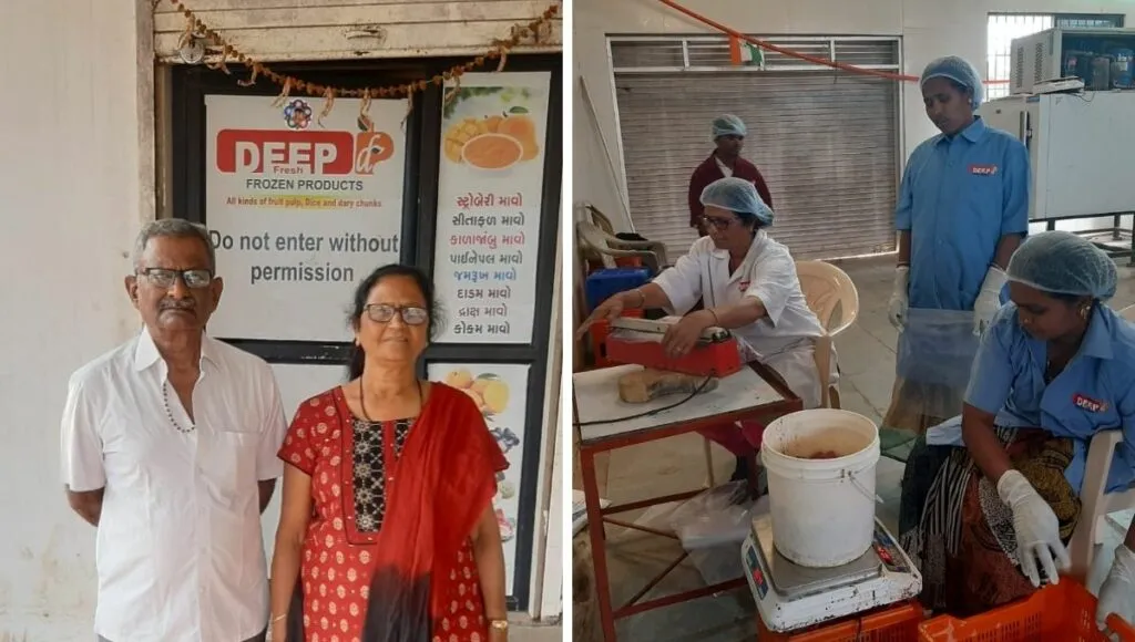 Sanjay Naik and ajita naik started Fruit Pulp Business 