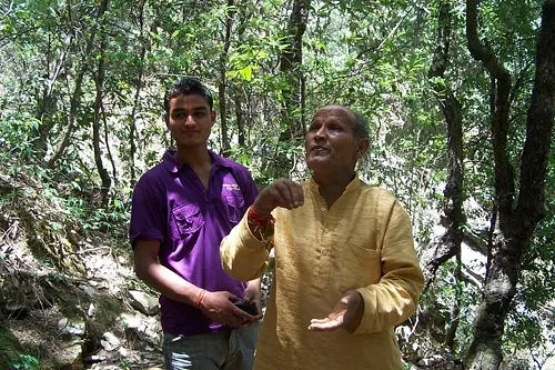 Jagat Singh with his son Raghavendra