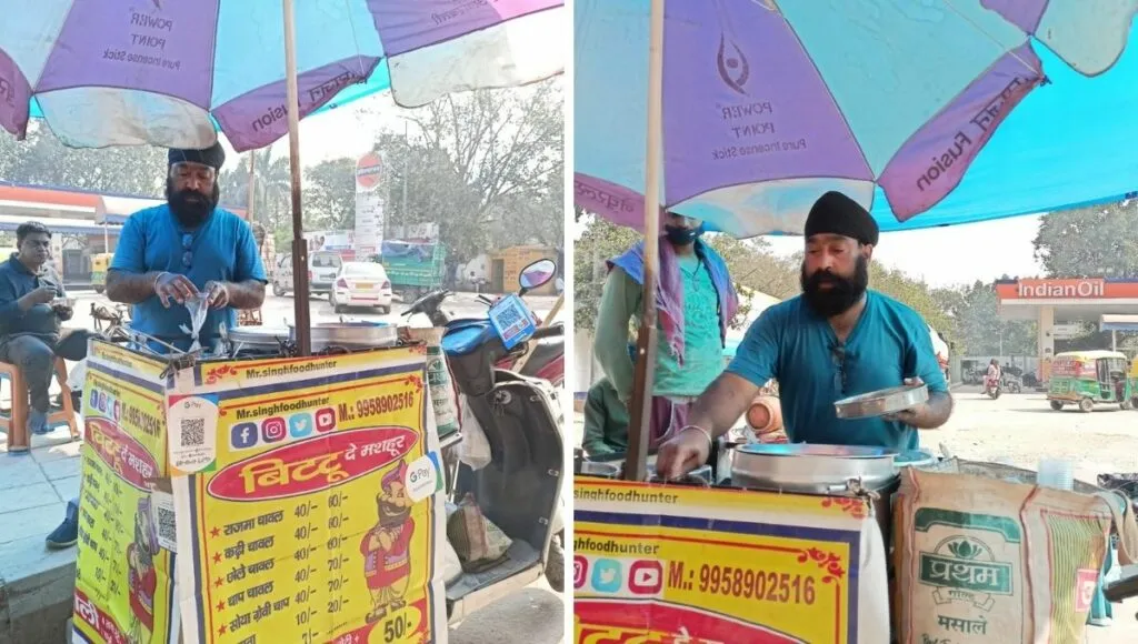 Balveer SIingh running a food business