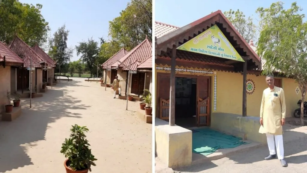 manoj solanki at the eco-tourism  in his farm<br />
