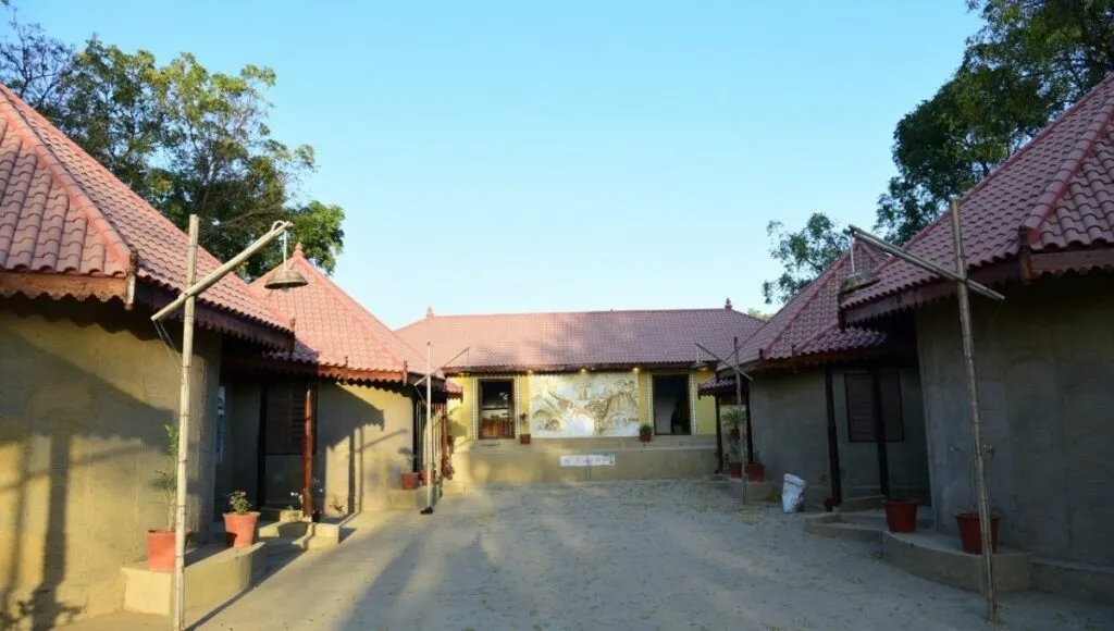 mud house in farm 