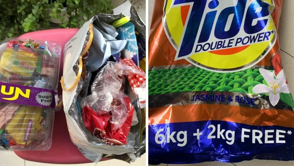 buying big and collecting plastic waste 