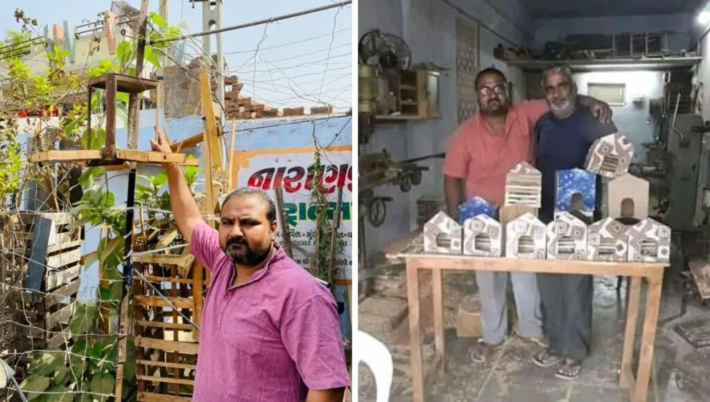 shmabhu bhai making nest 