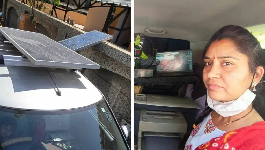 Office in car 