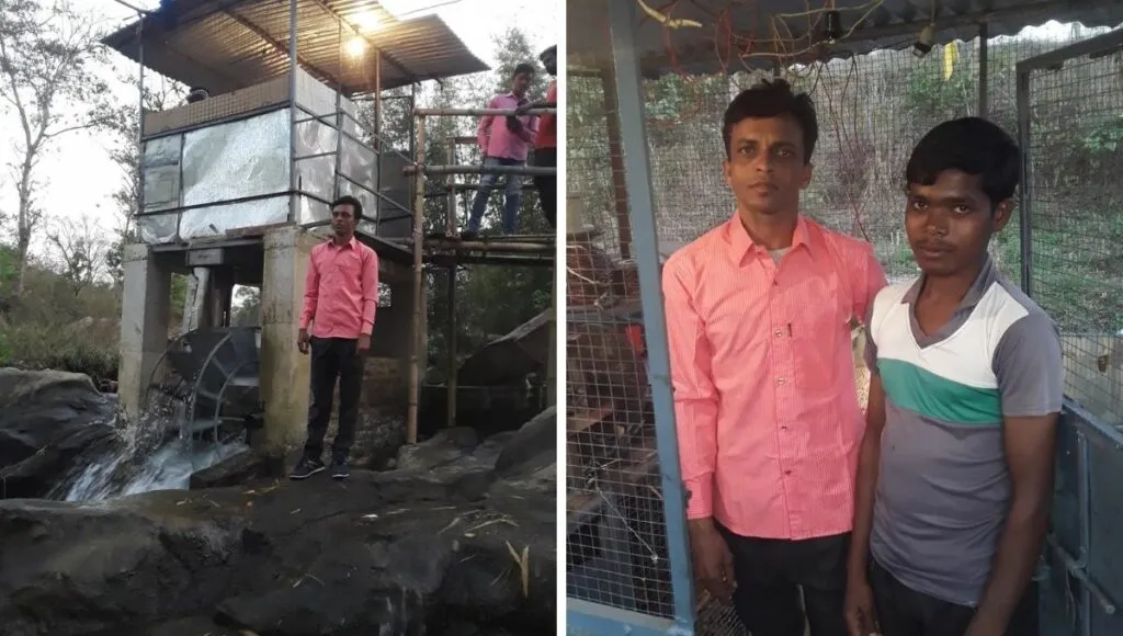 Turbine electricity for village 