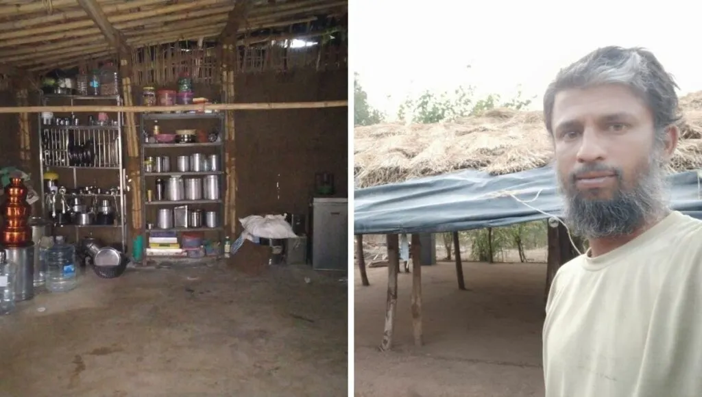 Architect Tushar and his mud house in village farm 