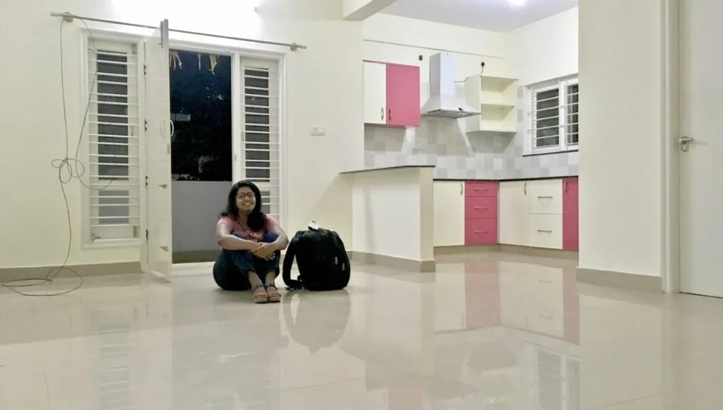 indian couple living a minimal life 
