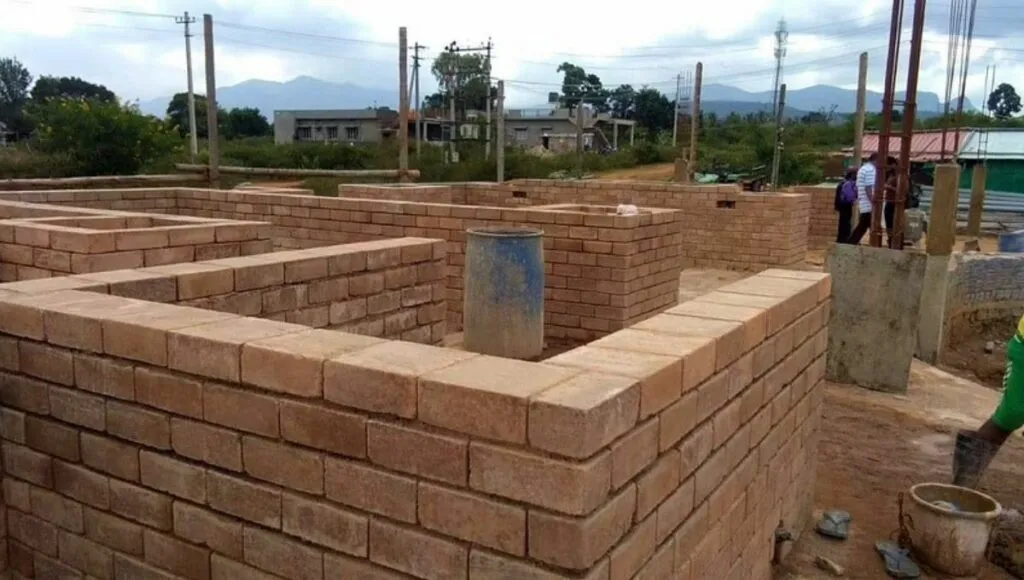 mud brick for hotel 