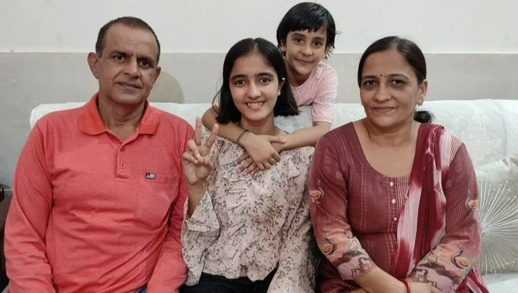 NDA Topper, Shanan Dhaka with her family