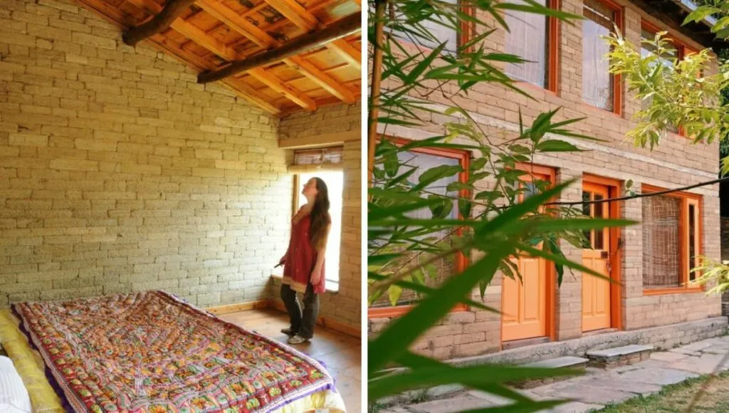a lodge inside forest 