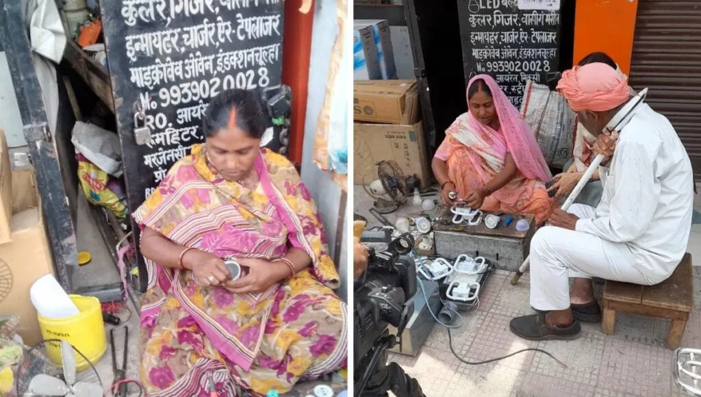 seeta devi at her shop 