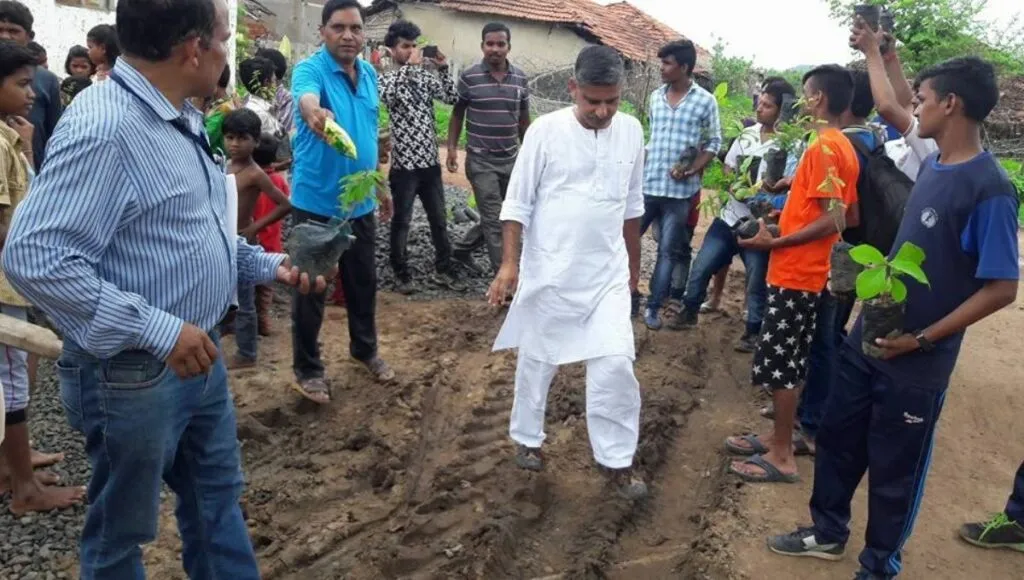 while teaching organic farming 