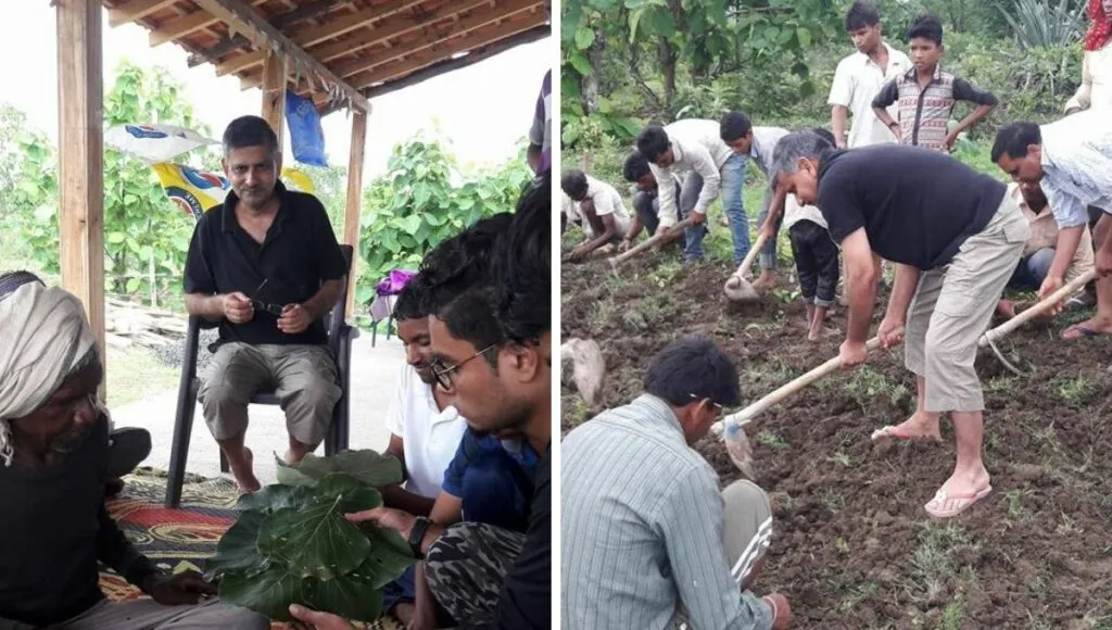 Retired income tax officer rk paliwal doing organic farming 