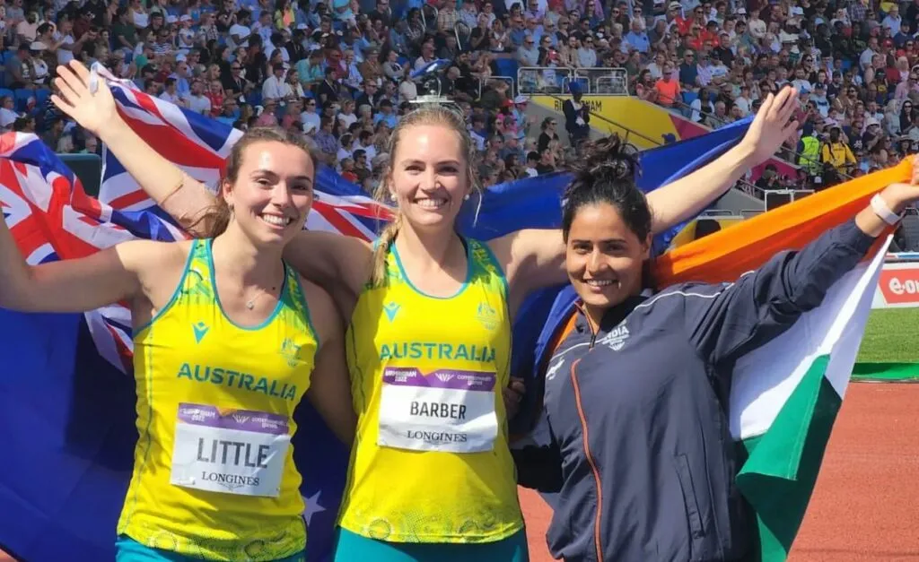 Annu Rani after winning bronze in Commonwealth-2022