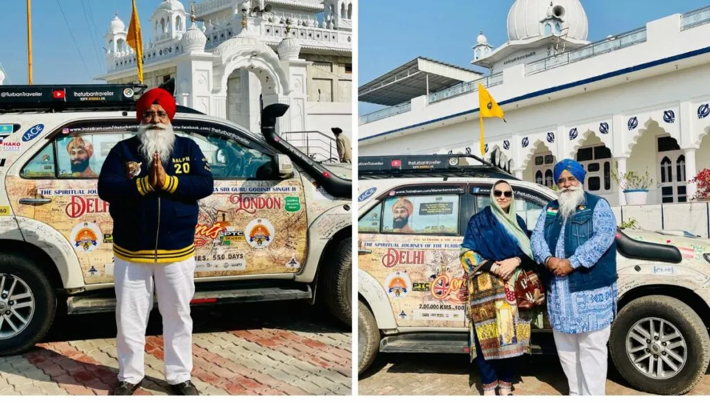 Amarjeet with wife during road trip in India 