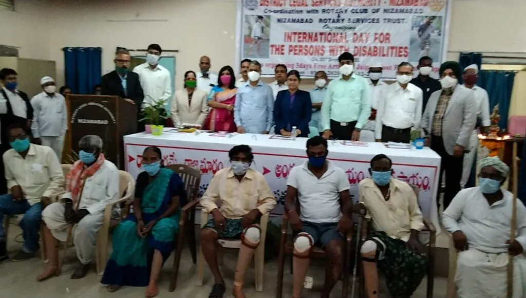 During An Artificial Limbs Distribution program 