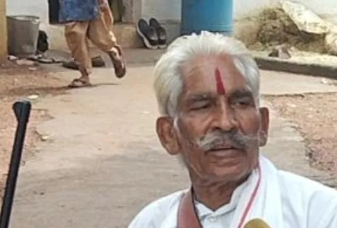 Sikarwar in his village.