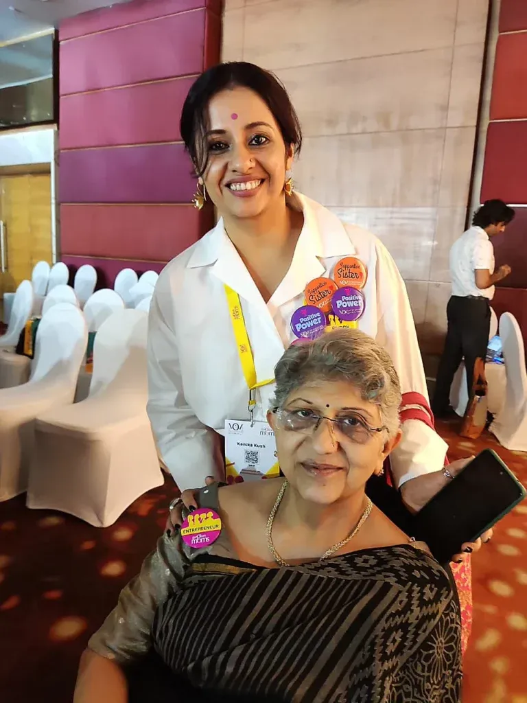 Kanika Kush with Veena ji