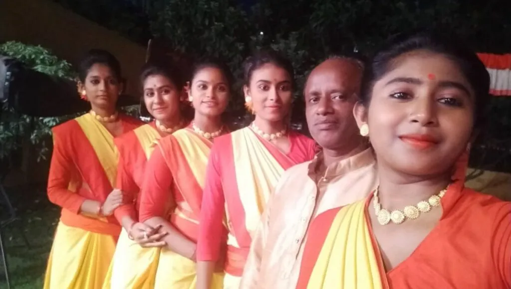 Gokul Sir With Women Dhaki Players 