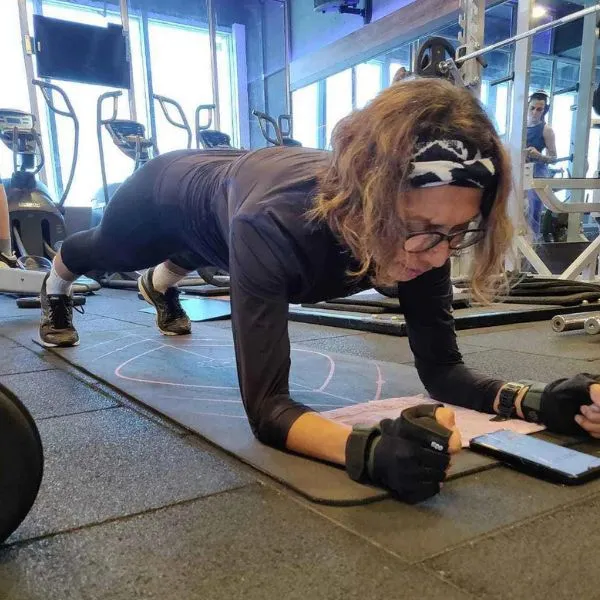 Pushpa works out for 17 to 20 hours a week, and trains in the gym along with yoga