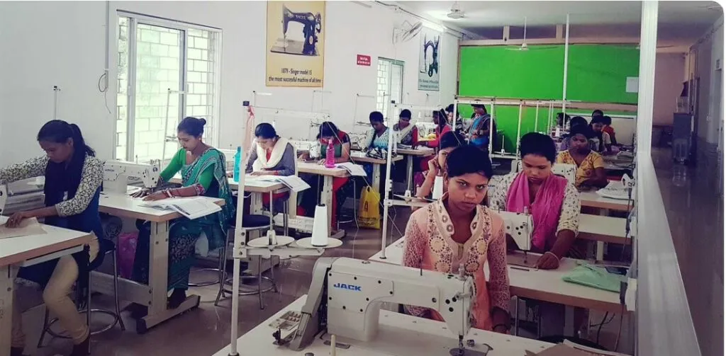 women working at the Monk & Mei unit