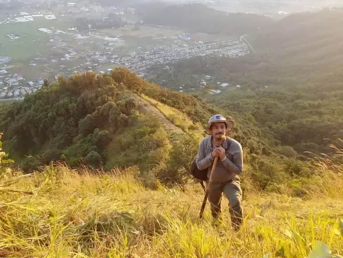 Moirangthem Loiya started planting trees on the outskirts of Imphal town in the Langol Hill range about 20 years ago.