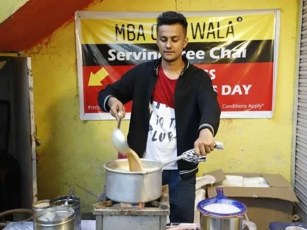 Prafull Billore making tea