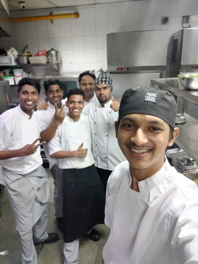 Atharv with his old colleagues